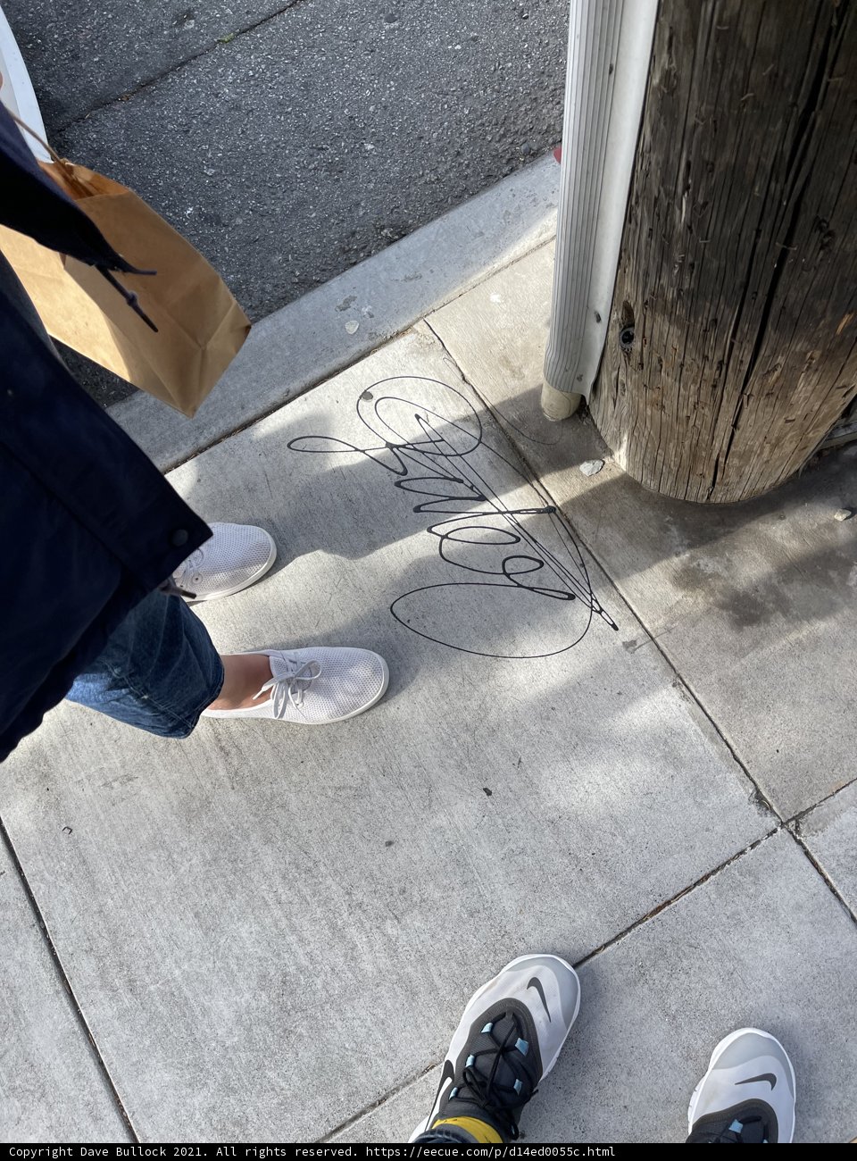 Standing by the Signpost