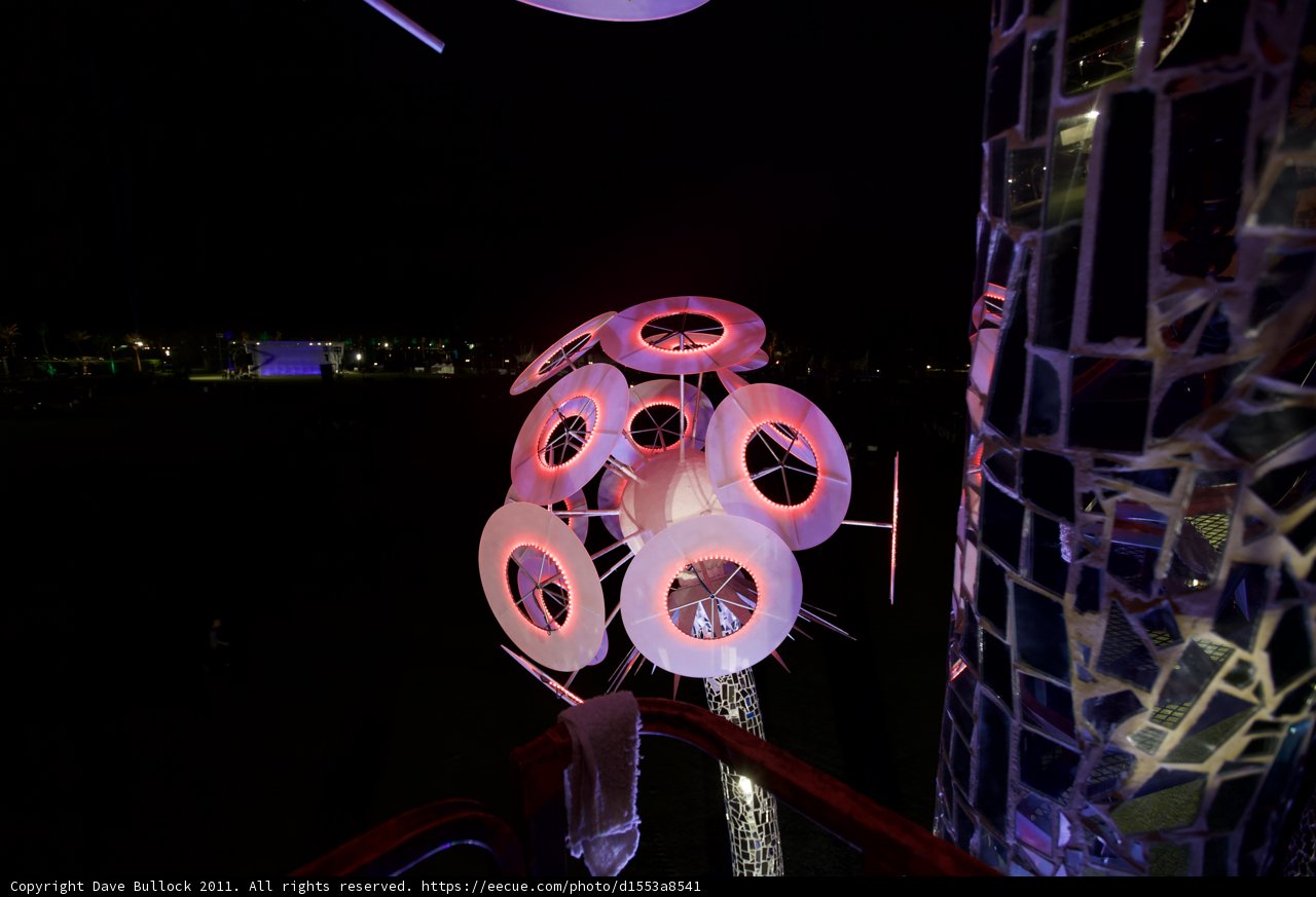 Colorful Sphere Sculpture at Coachella