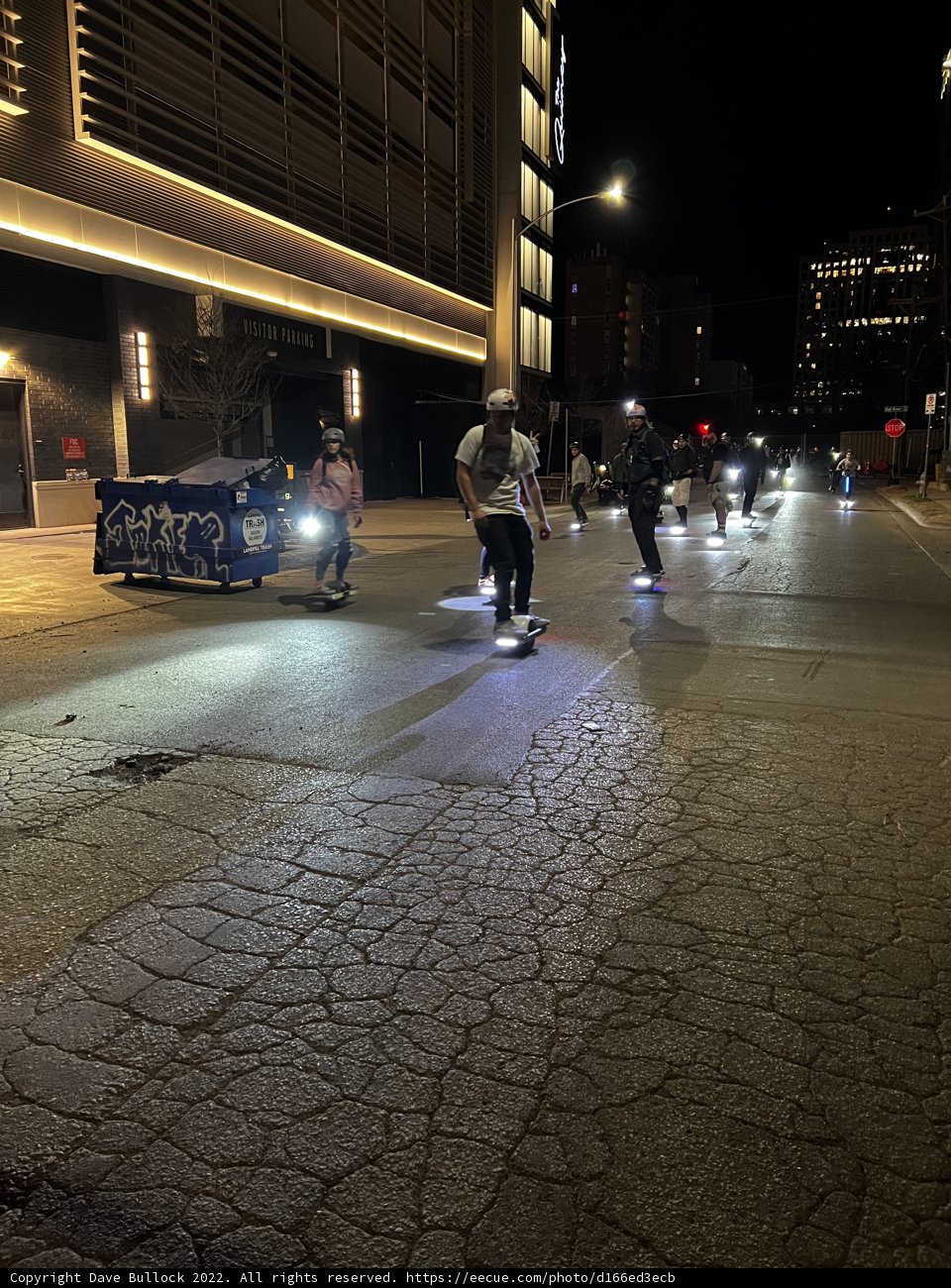 Night Walk Through Austin City