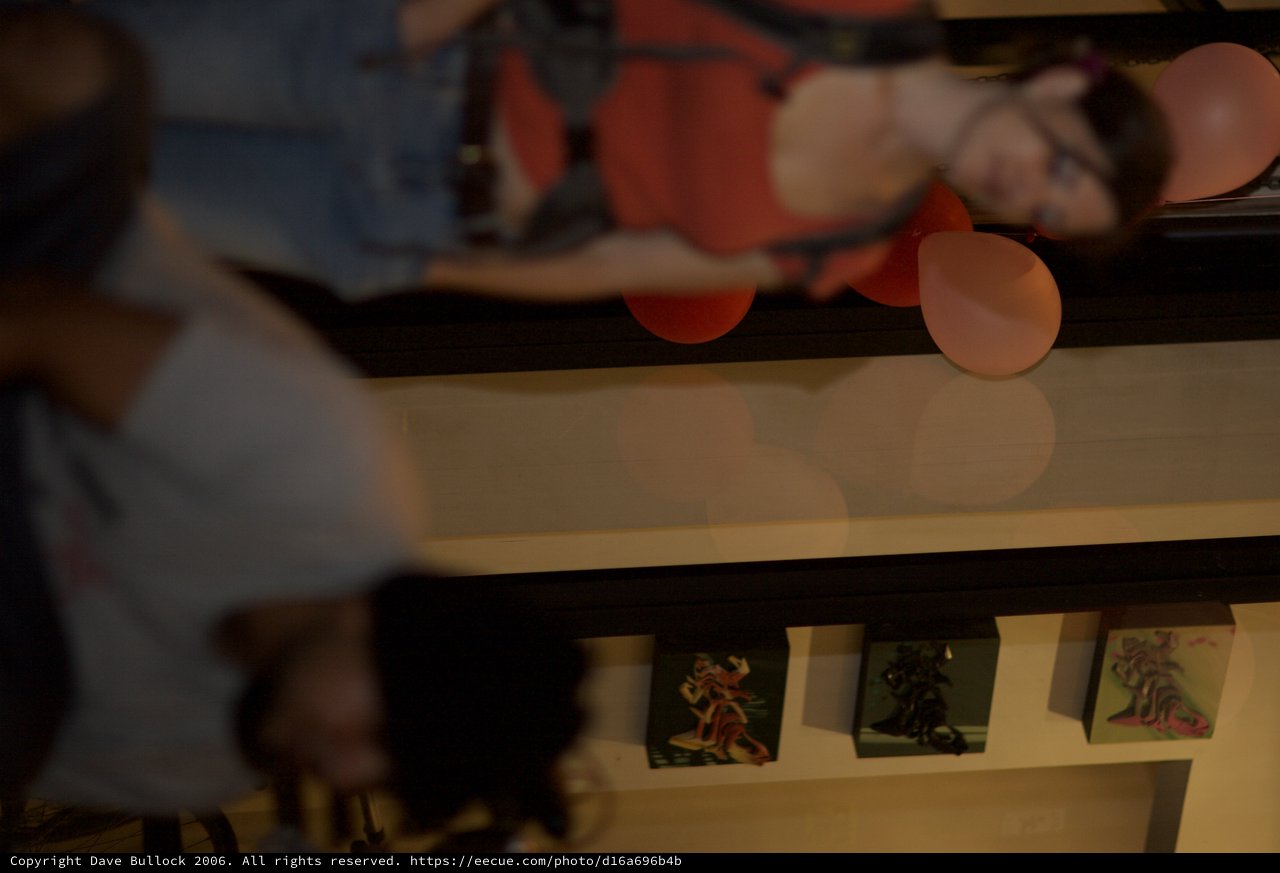 Party Night with Balloons and Gallery Art