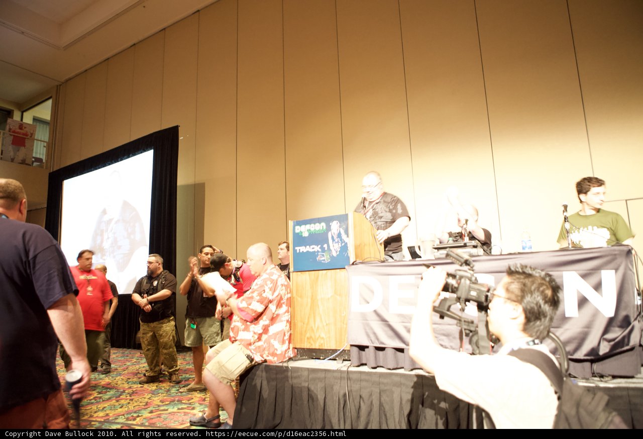 Group Discussing Technology at DefCon 18