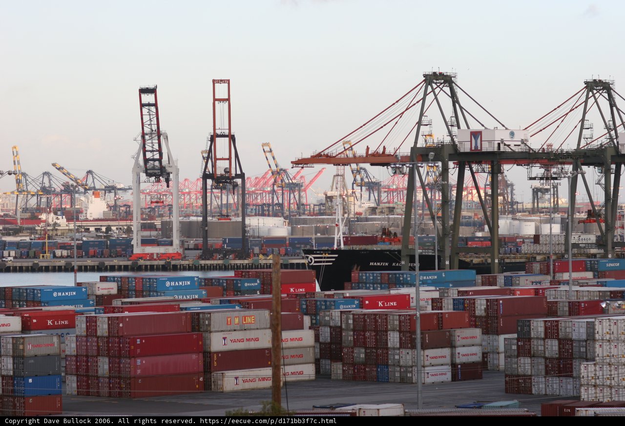 Clear Skies Over the Busy Port