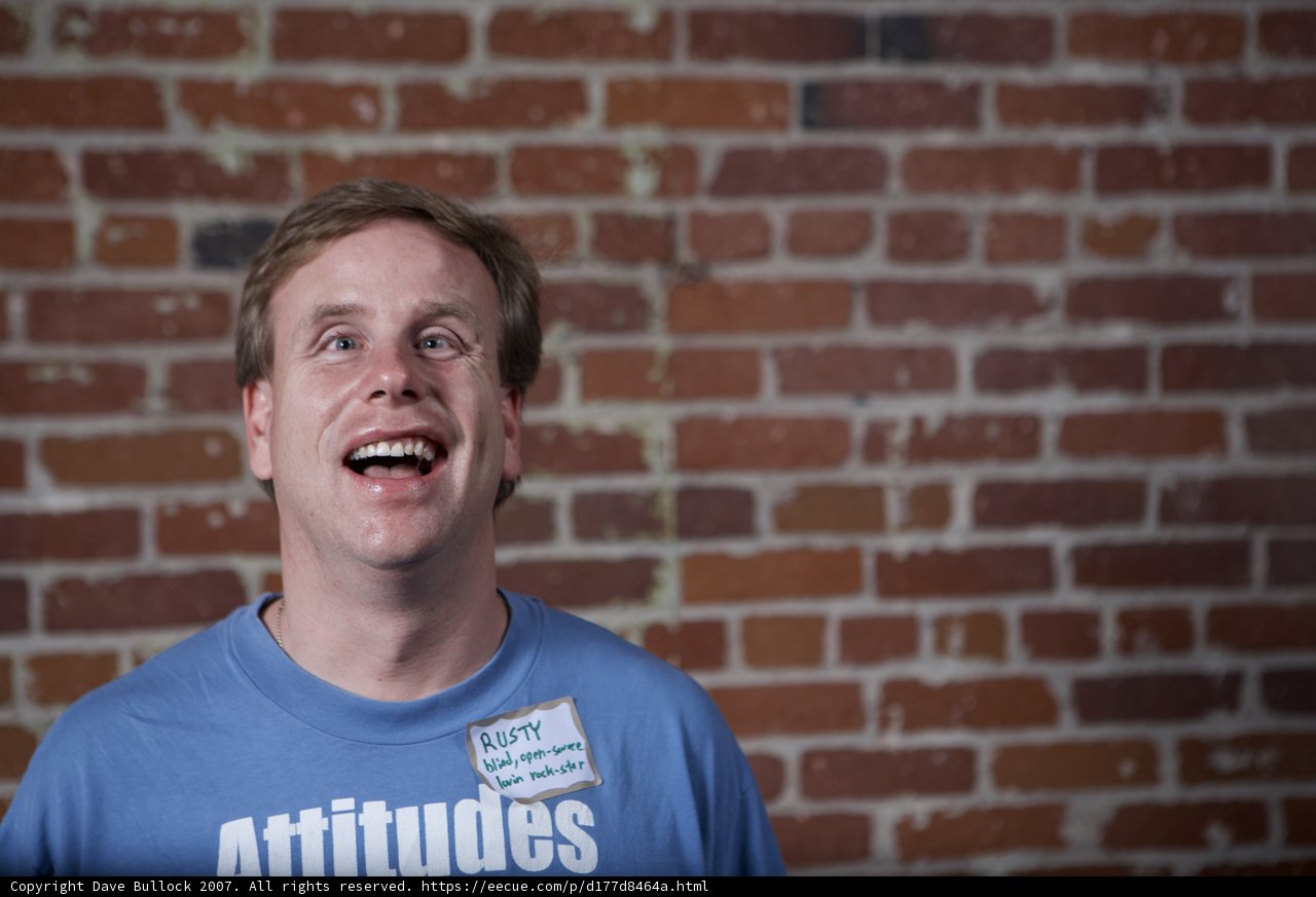 Blue Shirt and a Smile