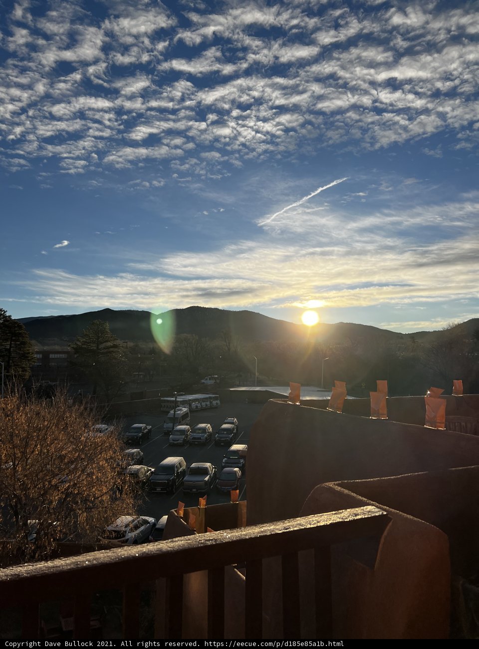 Sunset over the Santa Fe Mountains