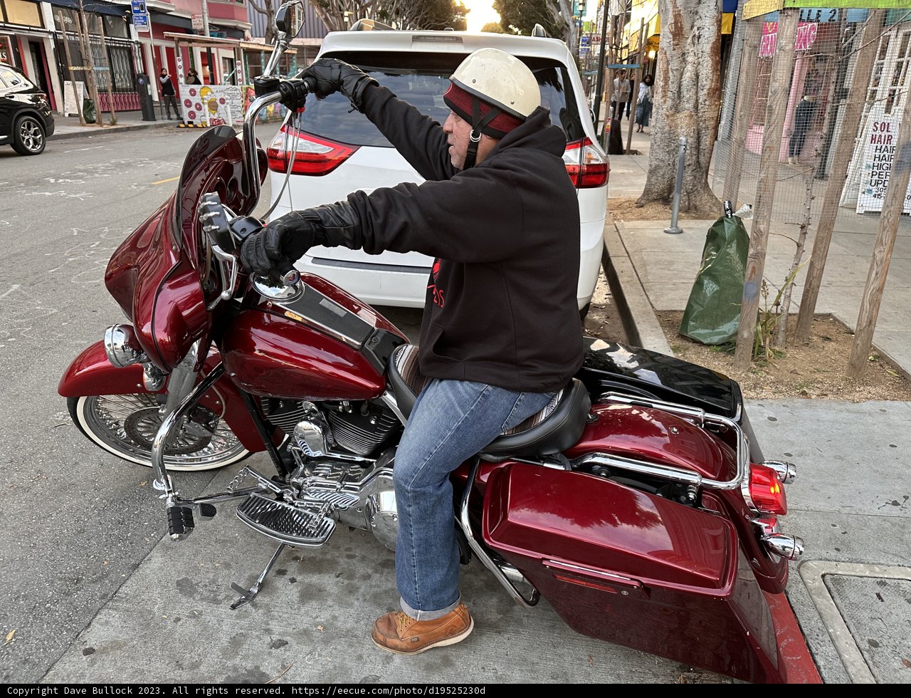 The Biker on the Road