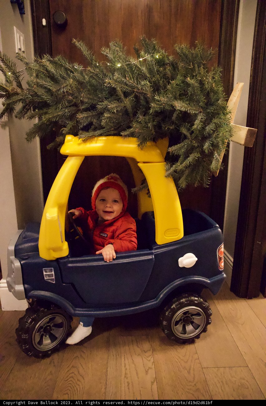Wesley's First Christmas Ride