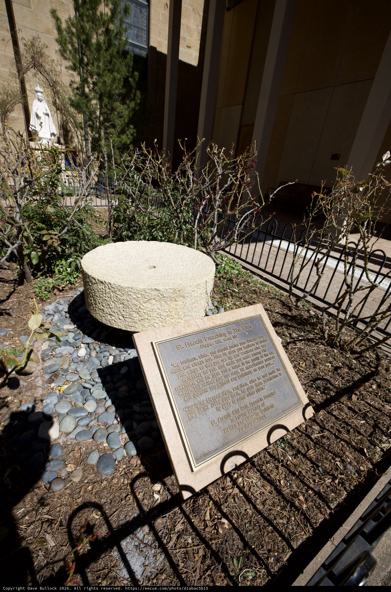 St. Francis Preaching to the Birds Garden Memorial