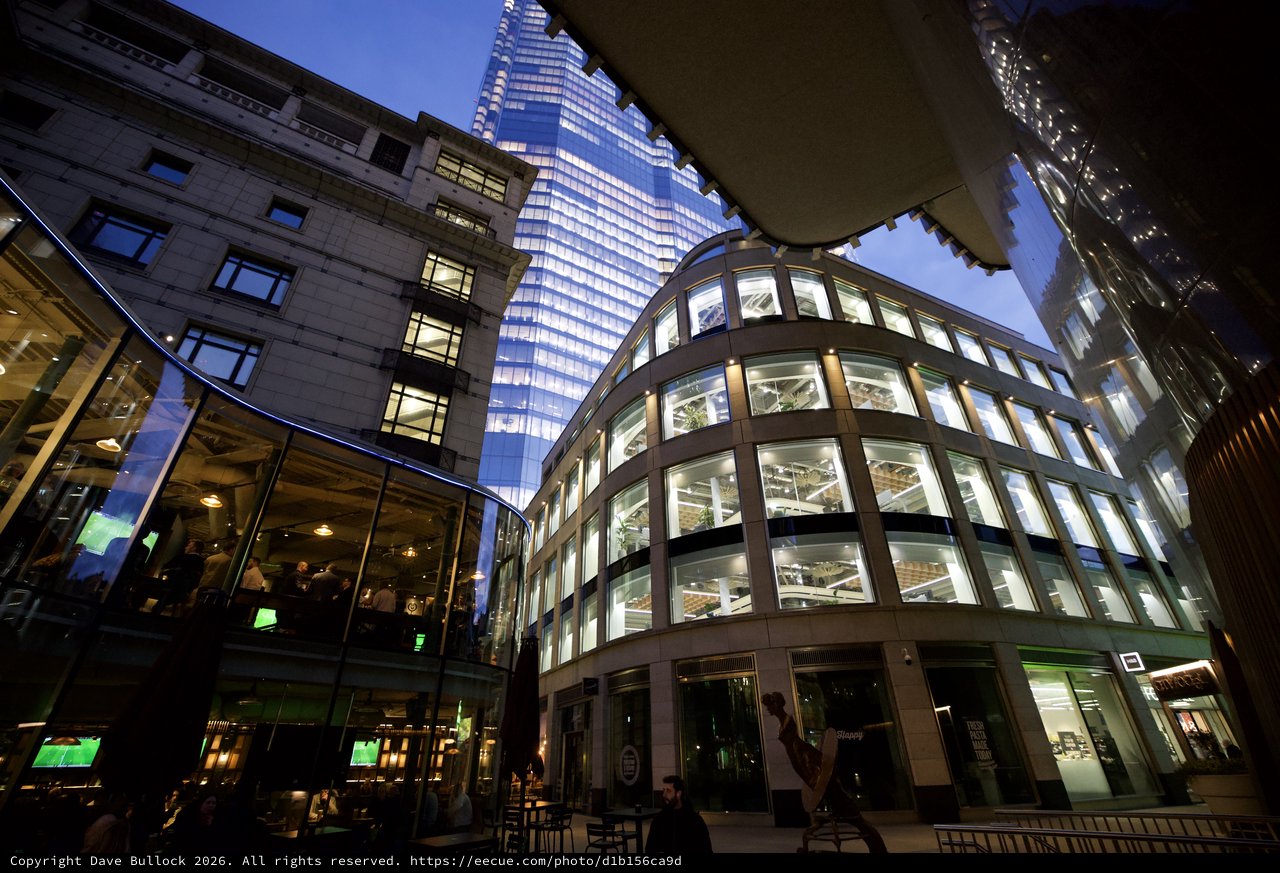 Modern London Architecture at Twilight