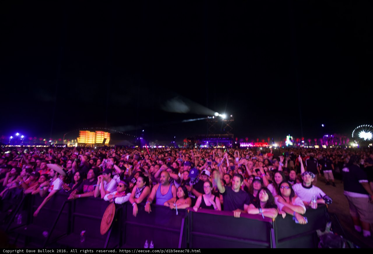 Nighttime Concert Crowd