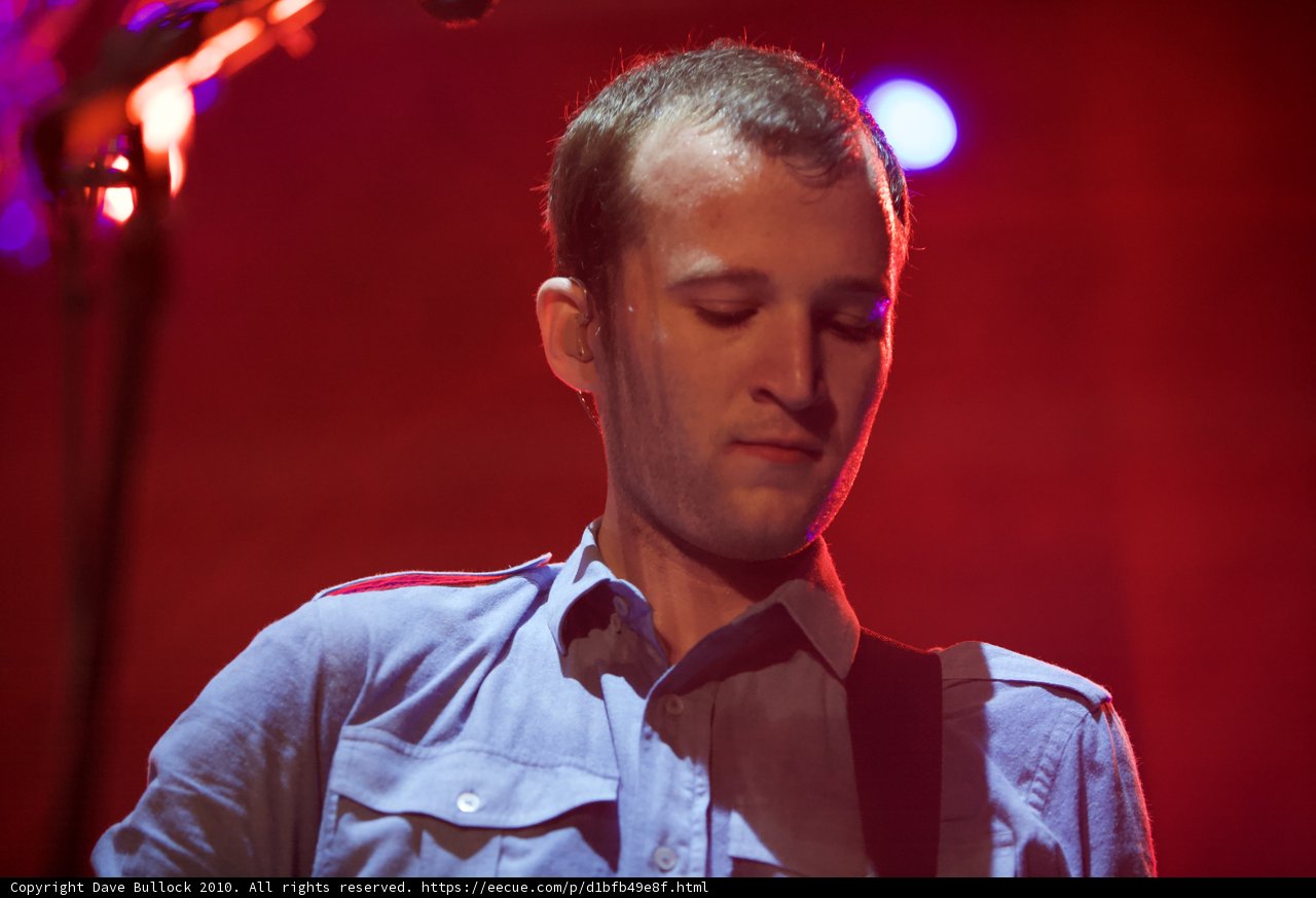Blue Shirted Man Rocks the Night Away