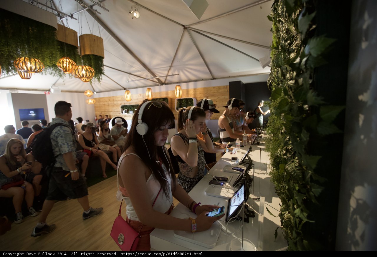 Working Lunch at Coachella Food Court