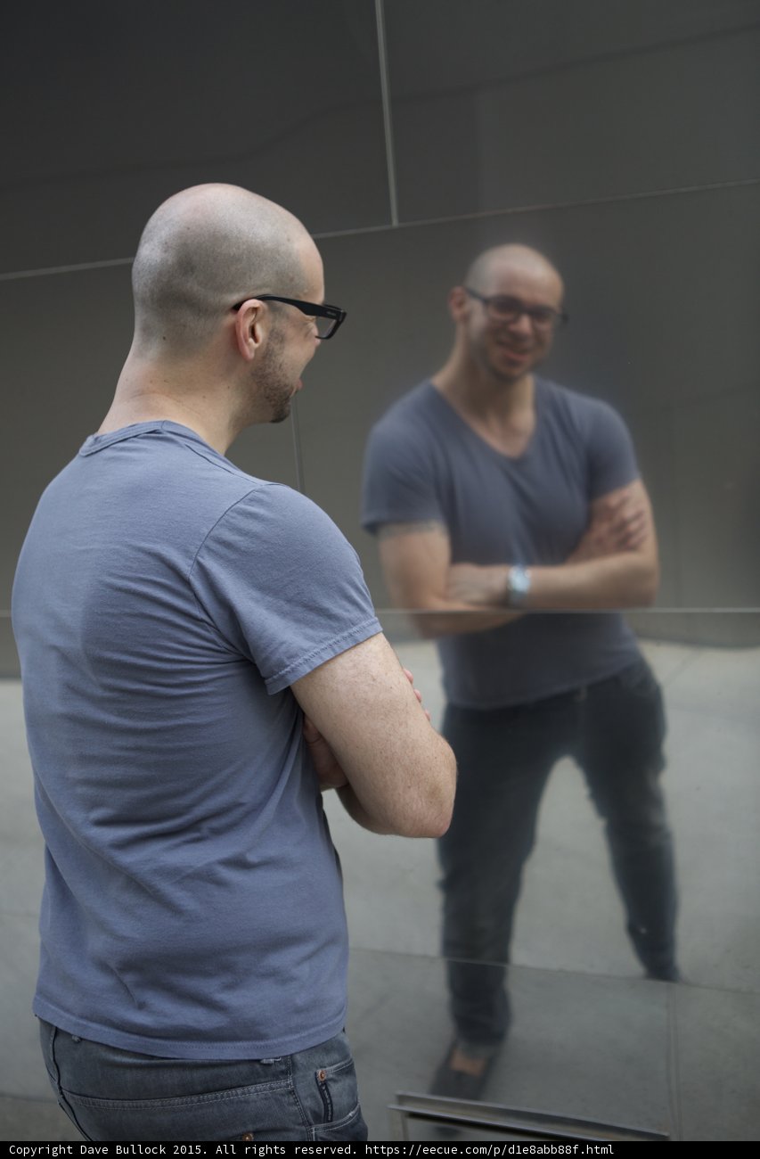 Laughing at Reflection