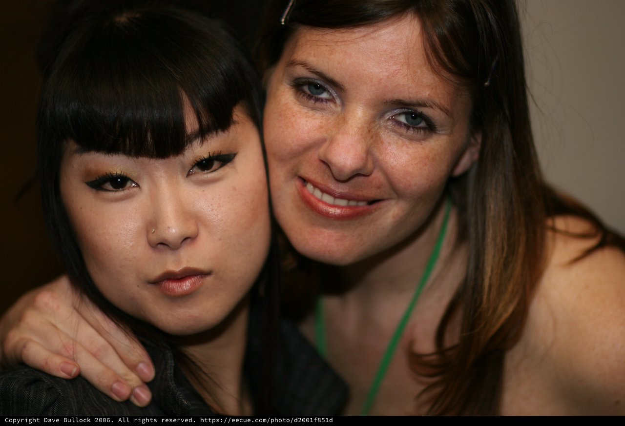 Two Women Share a Close Candid Portrait Moment