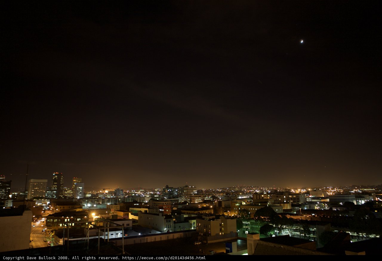 Lunar Eclipse Illuminates Metropolis