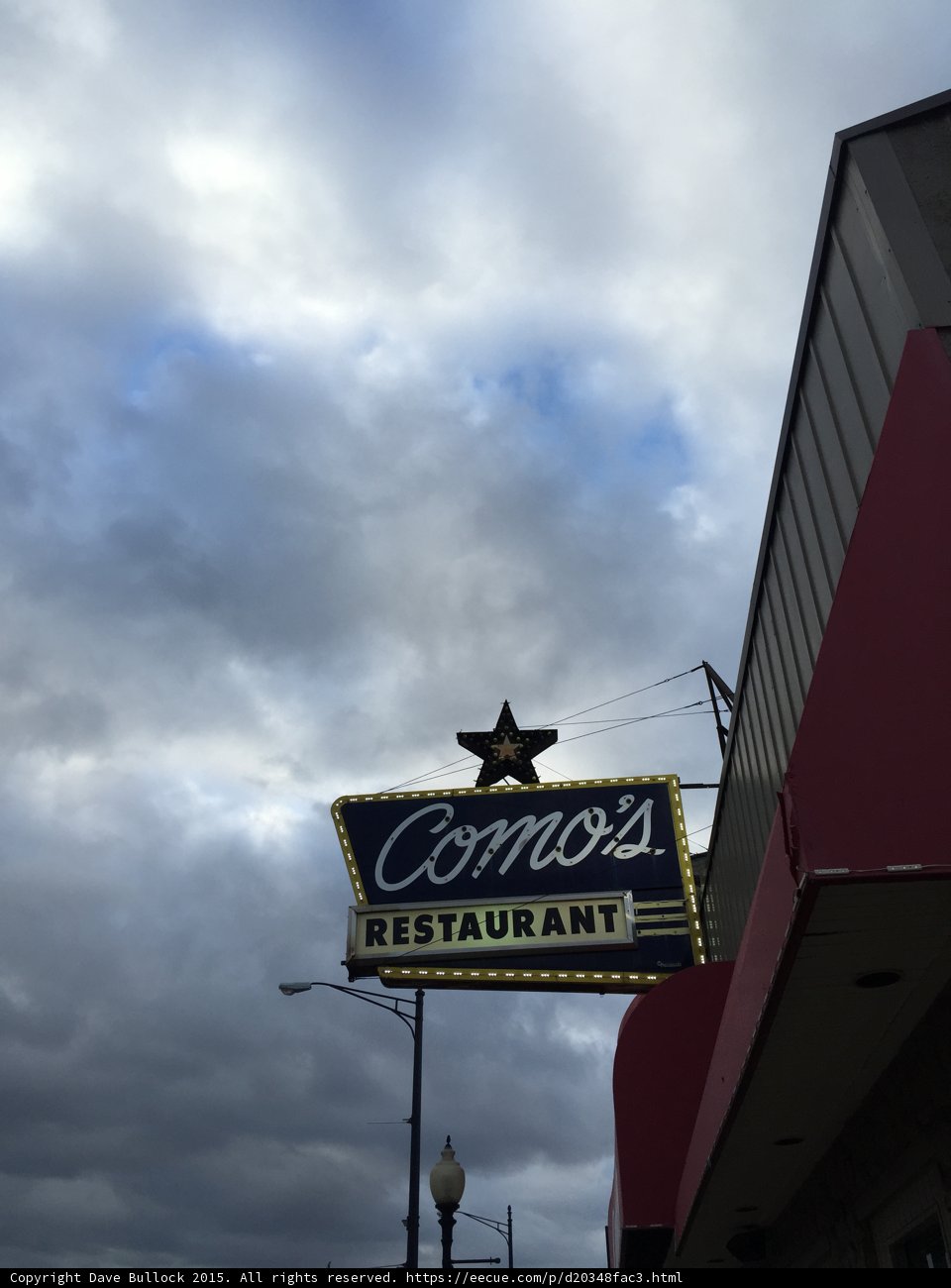 Cloudy Skies Advertise Delicious Eats