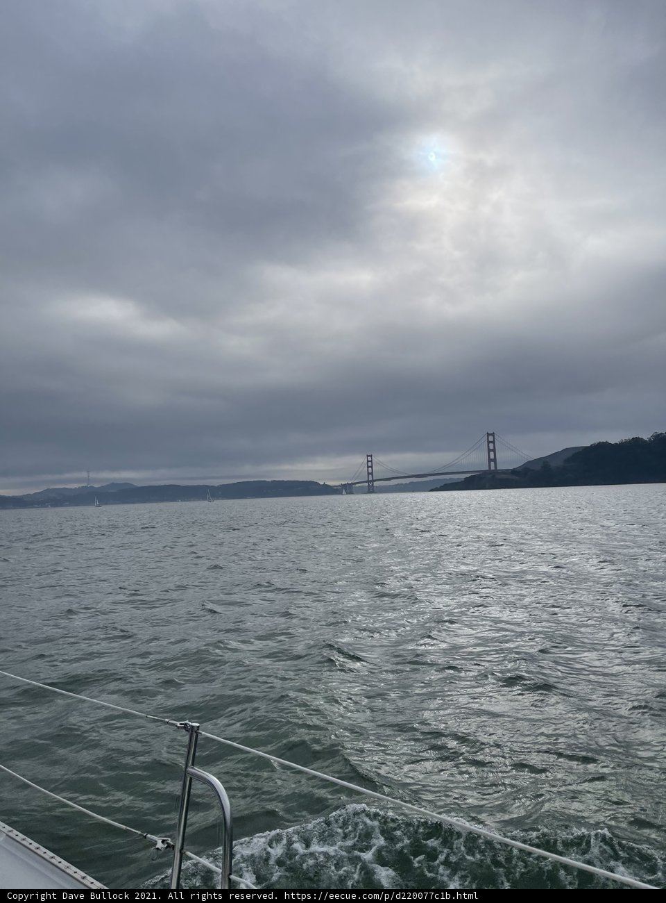 Golden Gate Bridge View from a Boat