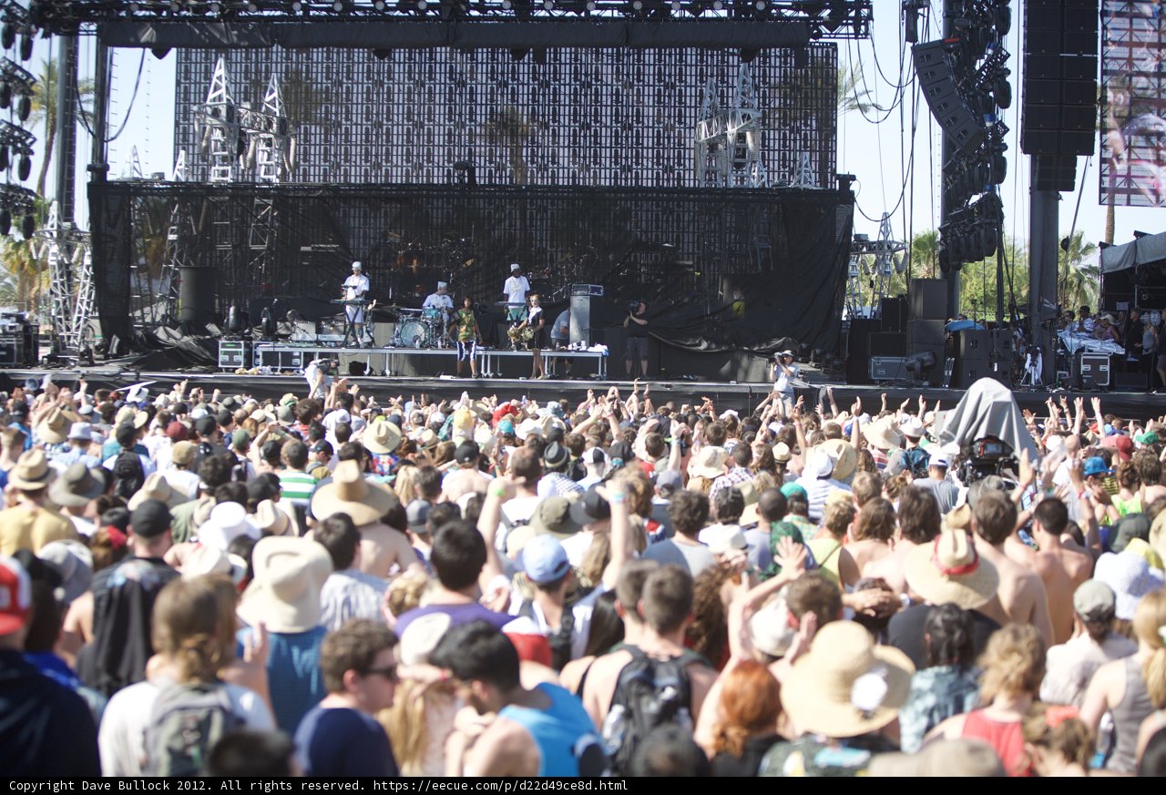 Massive Crowd Cheers on Performers at Coachella Music Festival