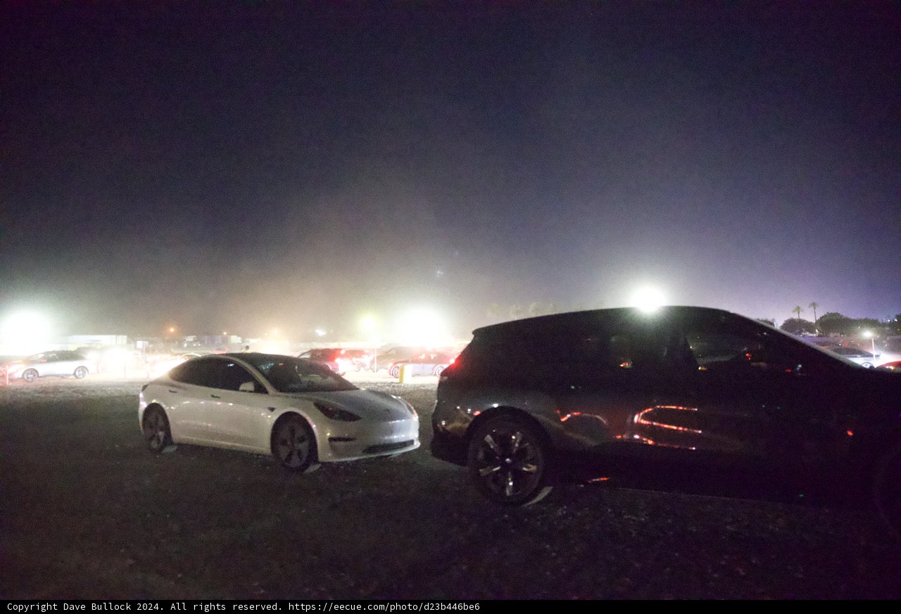 Nighttime Haze at Coachella 2024: A Car Enthusiast's Paradise