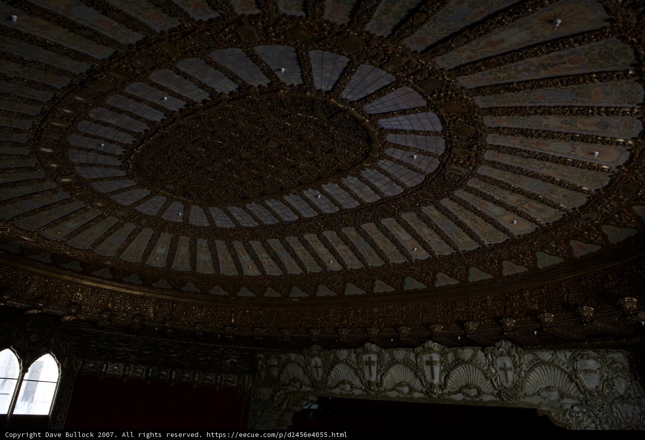 The Majestic Ceiling of the Alhambra Palace's Grand Hall