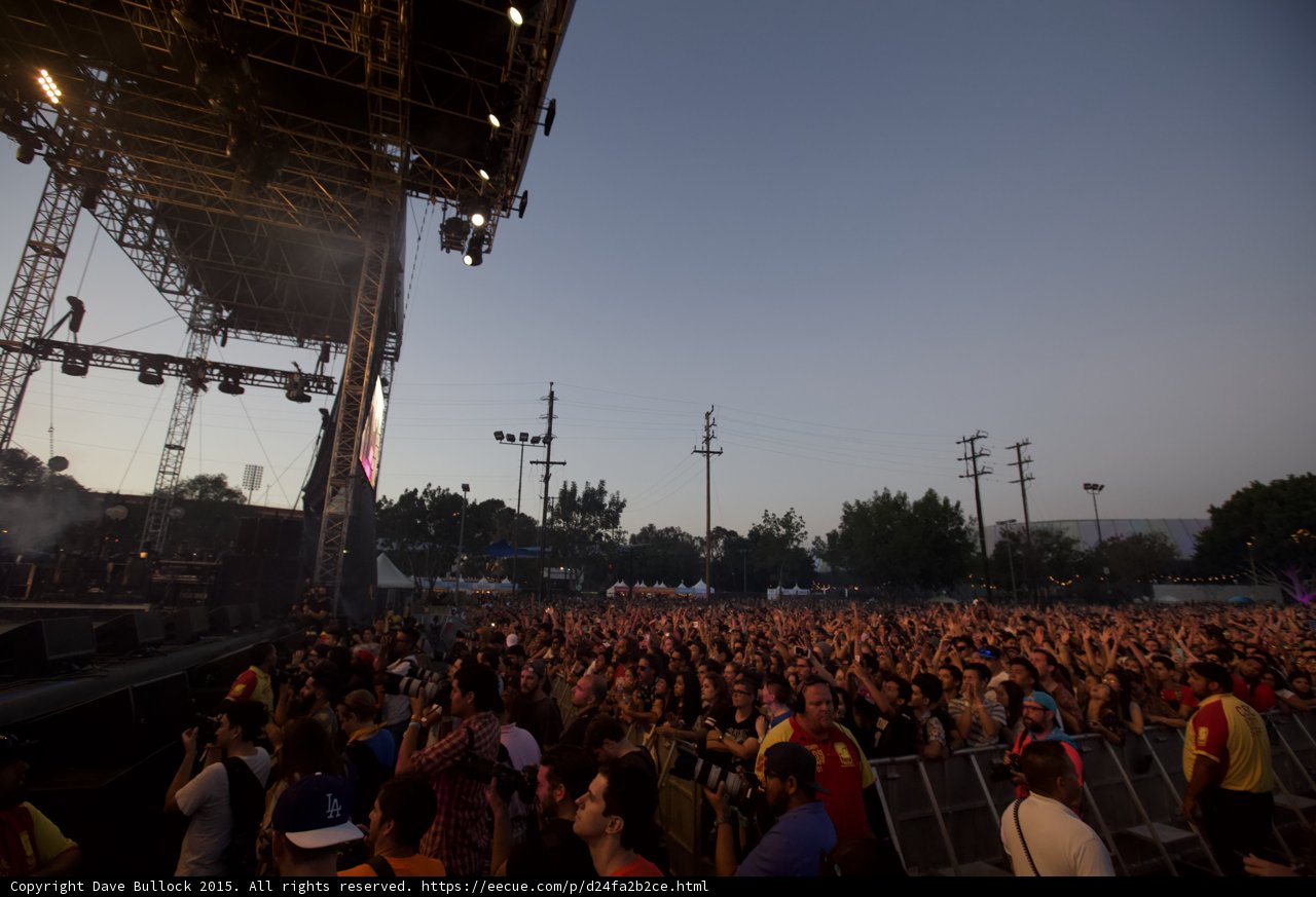 Sea of Fans Wide Stage View