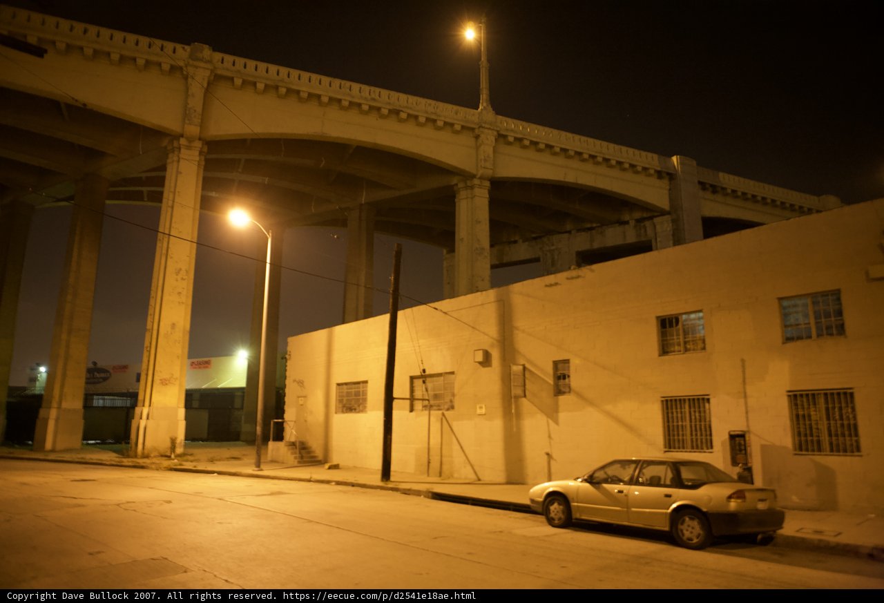 Night Drive Under the Overpass