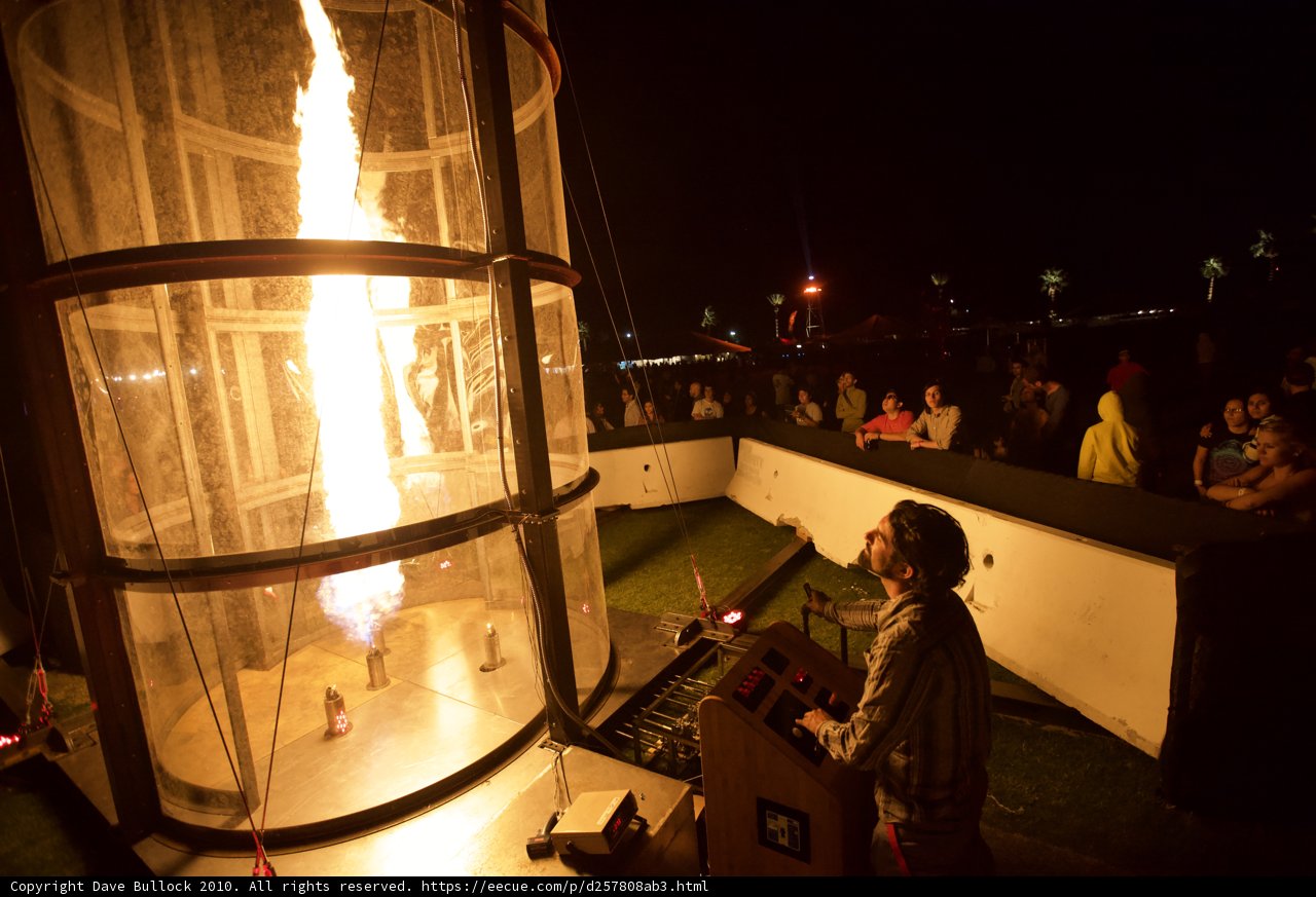 Man Braving the Flames