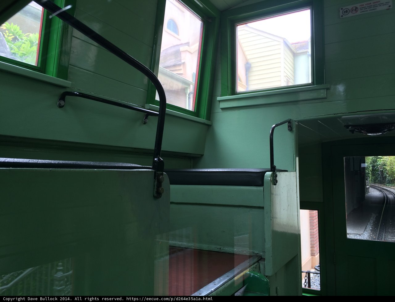 Green Train Car at Disneyland Park