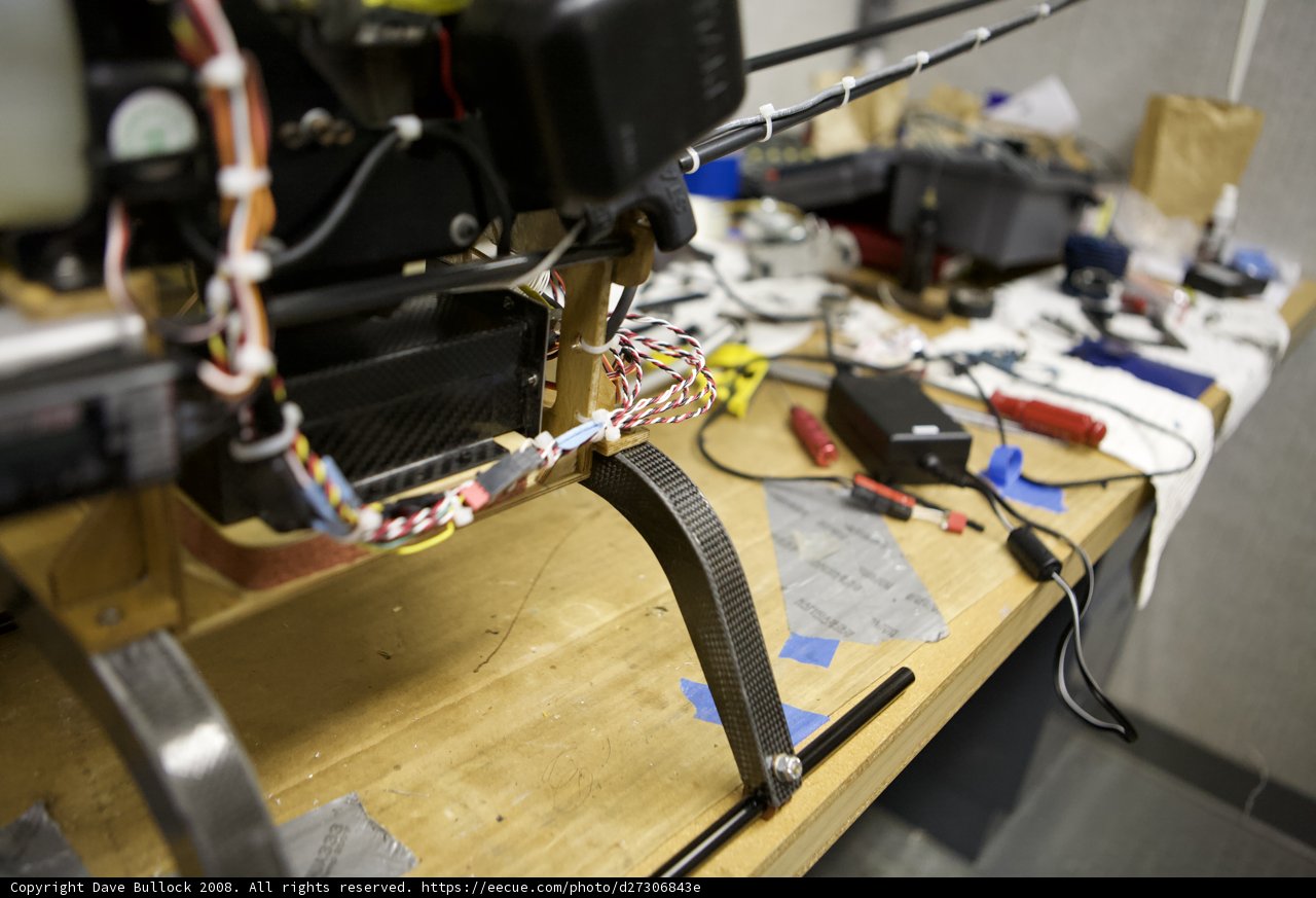 Wired Machine on Plywood Desk