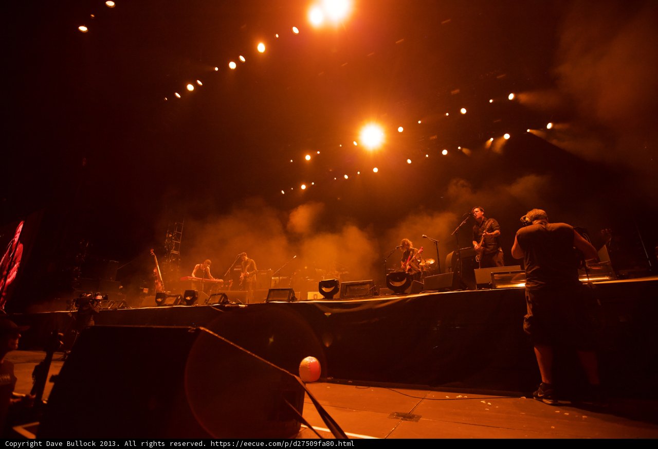 Smoke-filled Stage at Coachella Rock Concert