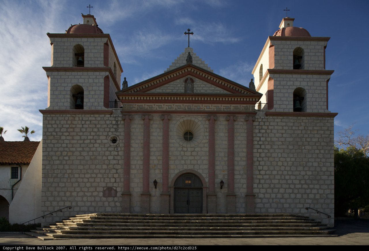 The Majestic Towers of Santa Barbara Mission