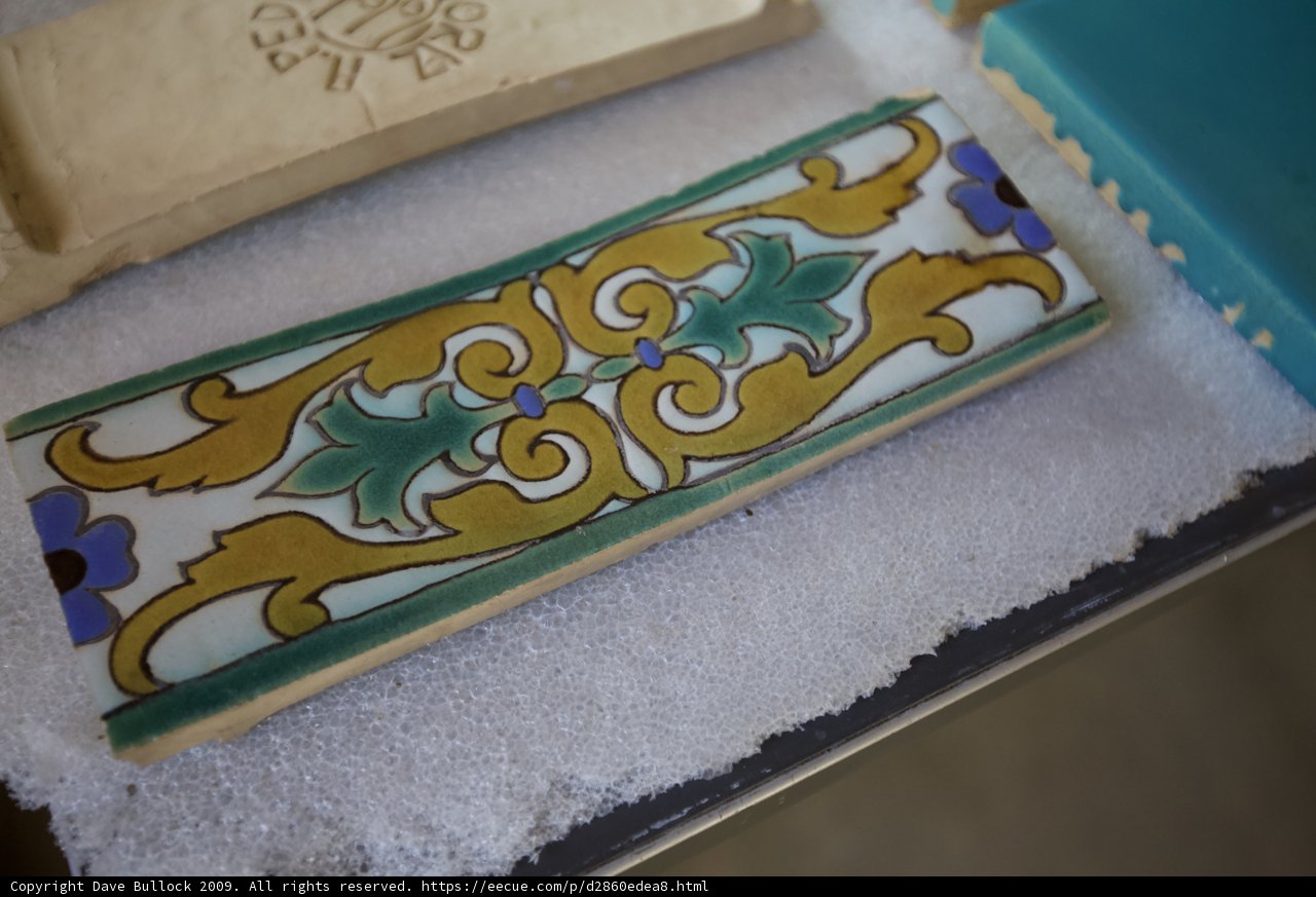 Tin and Text Tile Decoration