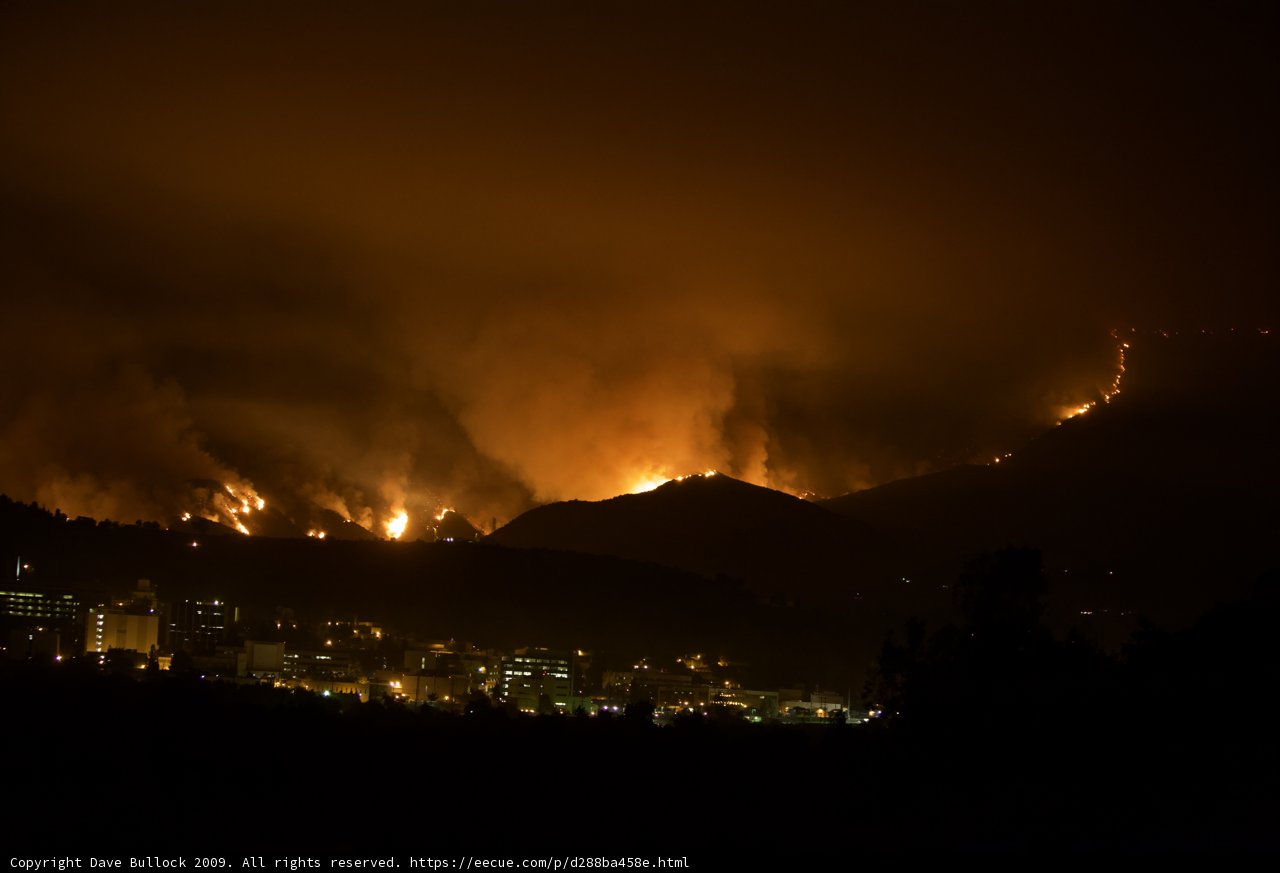 Overlooking the Station Fire
