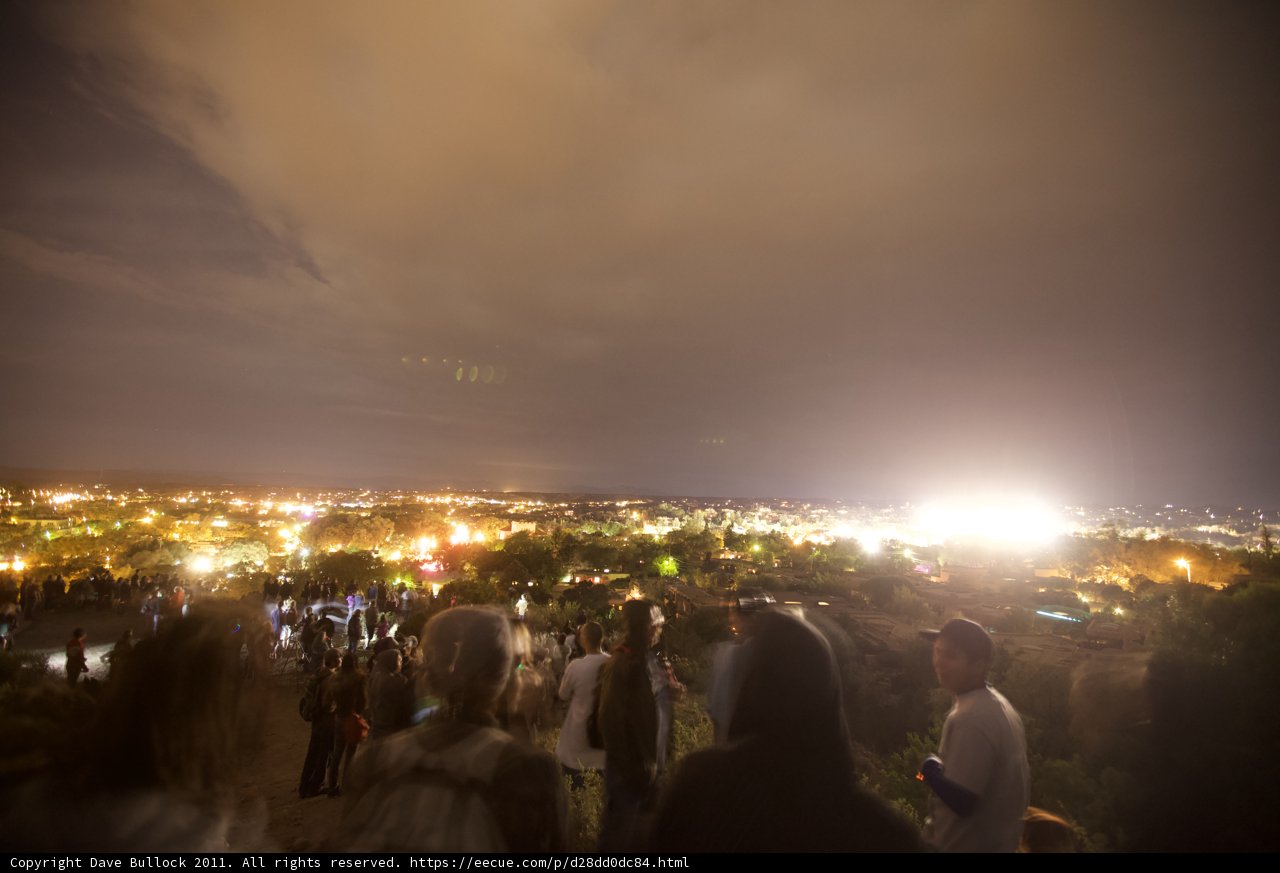 Night Lights and Crowded Streets