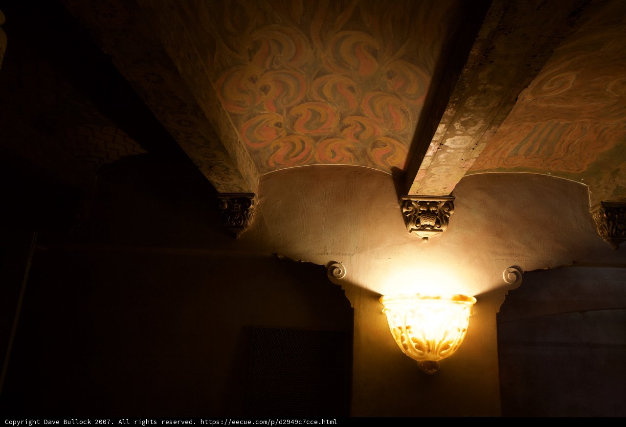 Intricate Ceiling Design in a Majestic theater