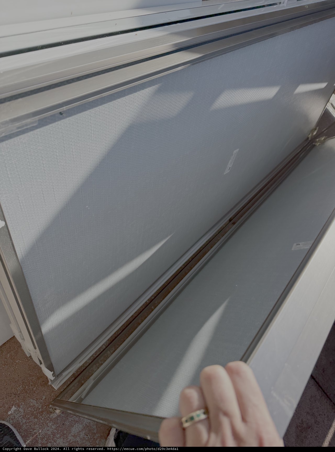 Hand Opening Glass Patio Door Screen