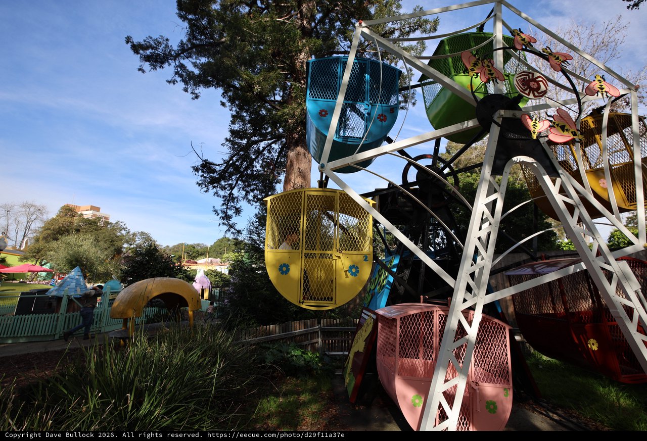 Vintage Ferris Wheel at Fantasyland Theme Park