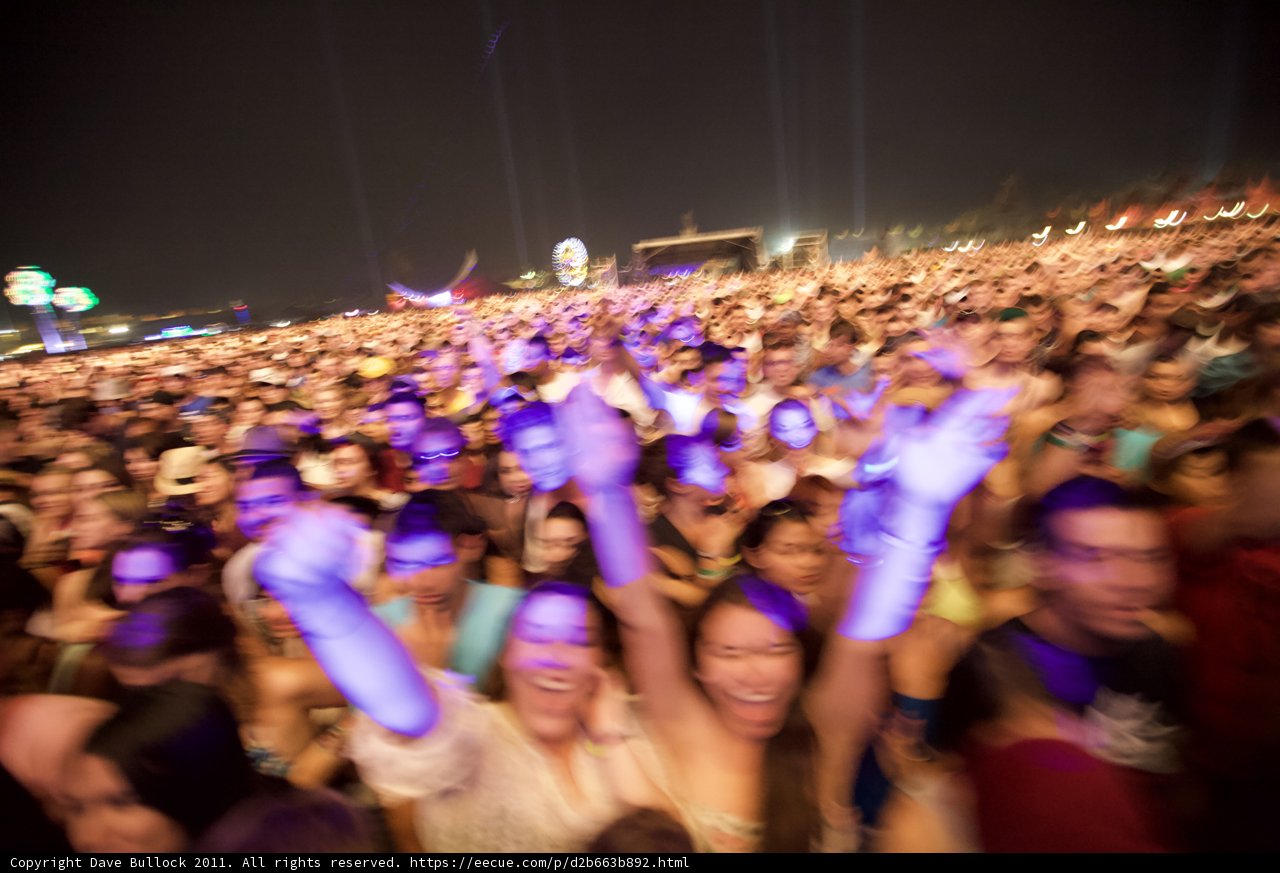 Festival-goers embrace the music