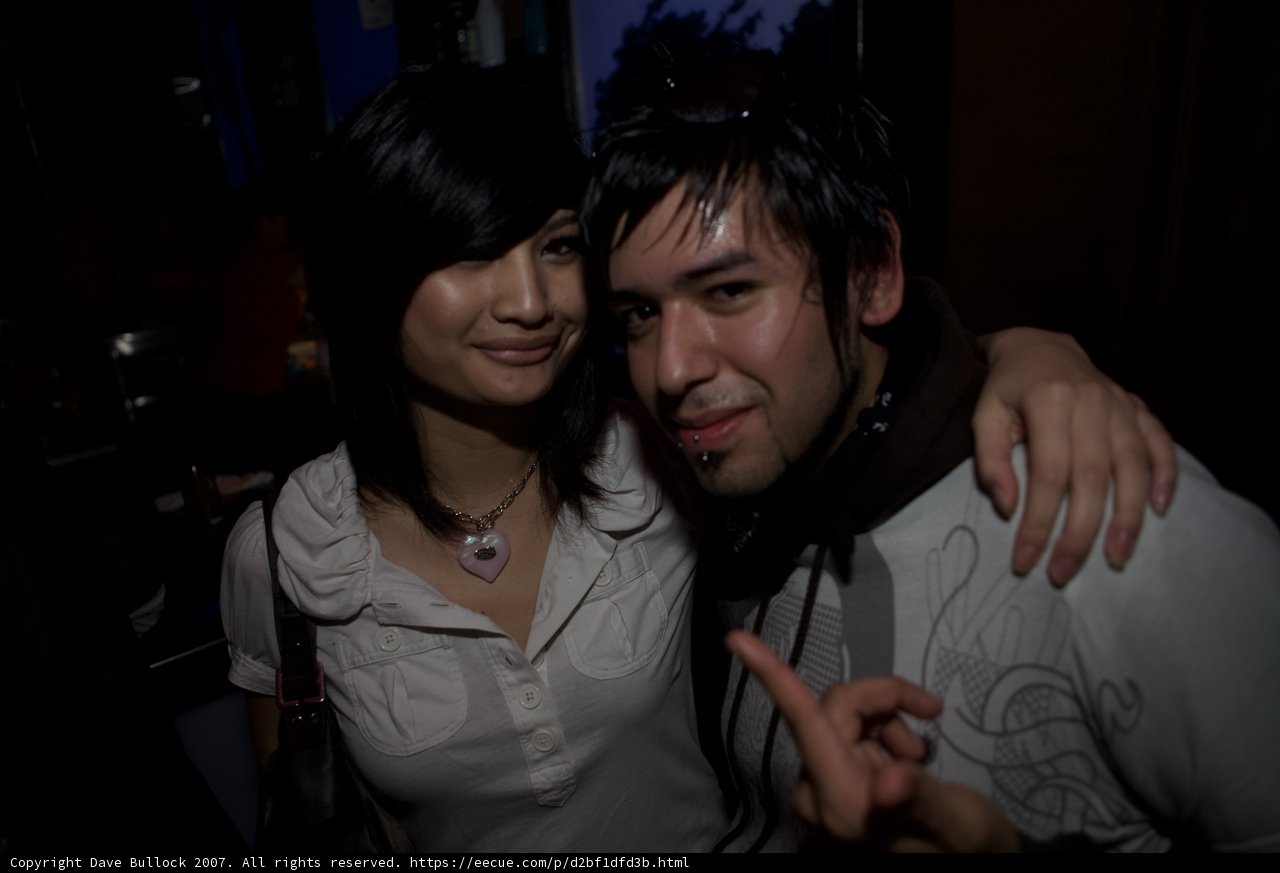 Party Couple Strikes a Pose