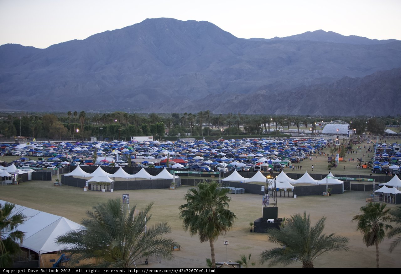 Camping at Coachella