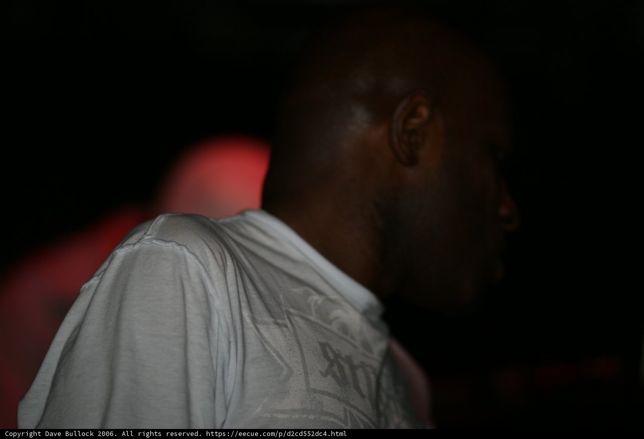 MC Q in his White T-Shirt
