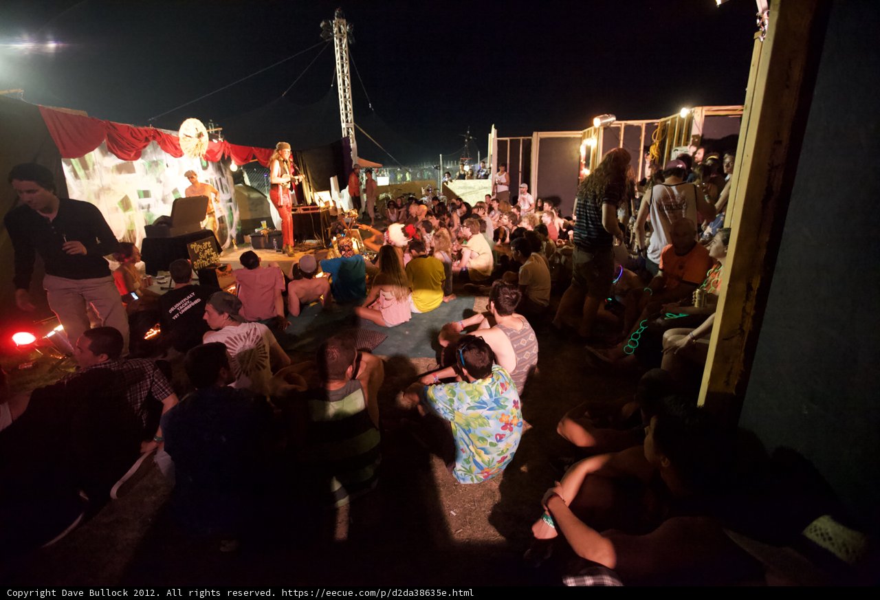Nighttime Crowd at Coachella