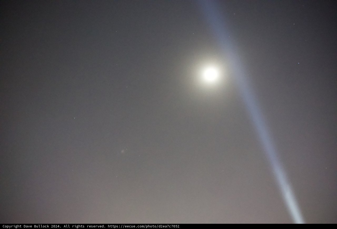 Celestial Showcase: The Moon and Night Sky at Coachella 2024