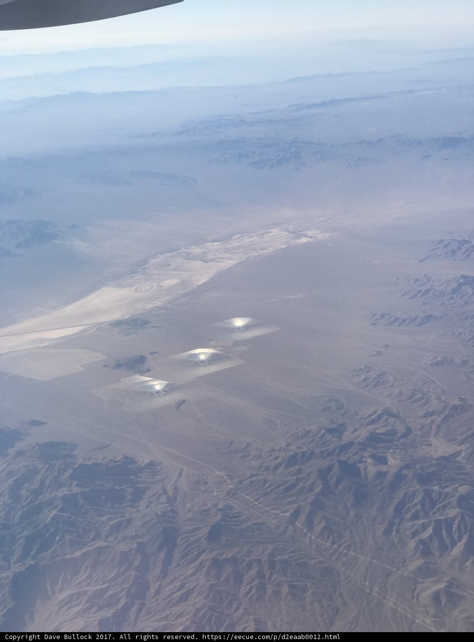 Aerial View of the California Desert