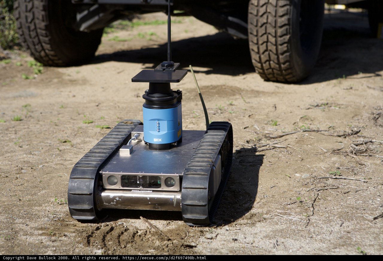 Small Robot Enjoying the Outdoors