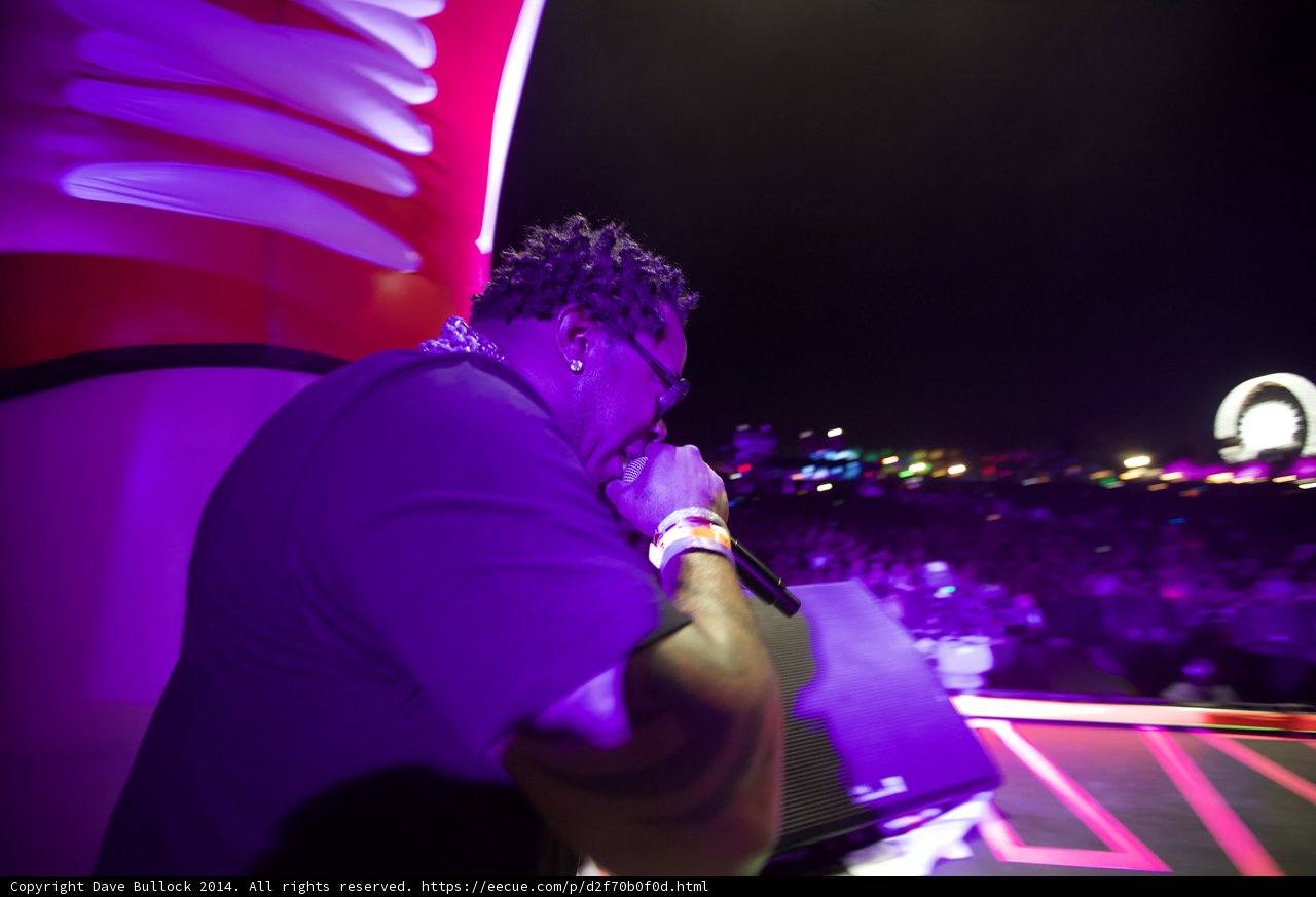 Center Stage with a Purple Glow