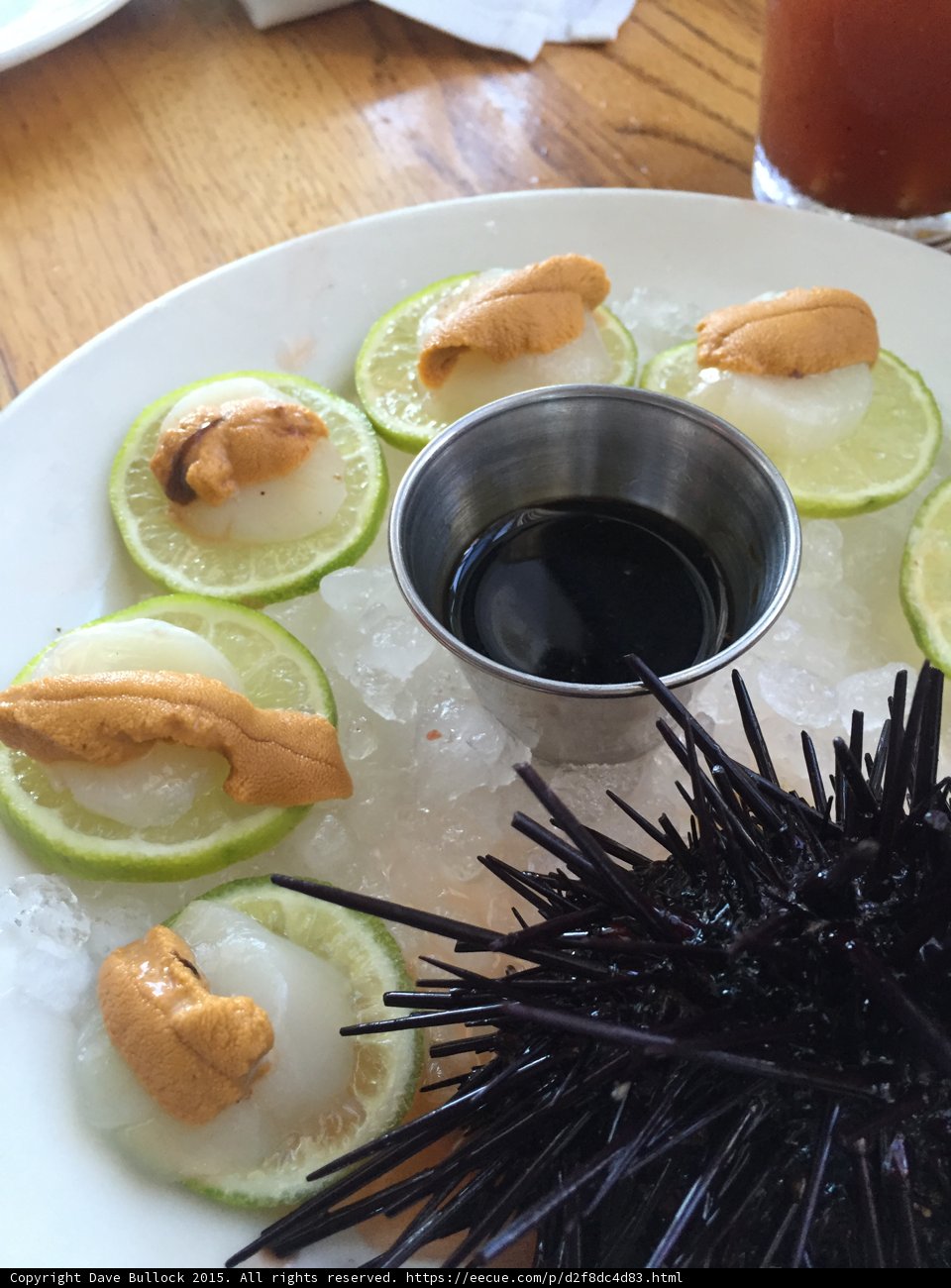 Sea Urchin and Citrus Plate