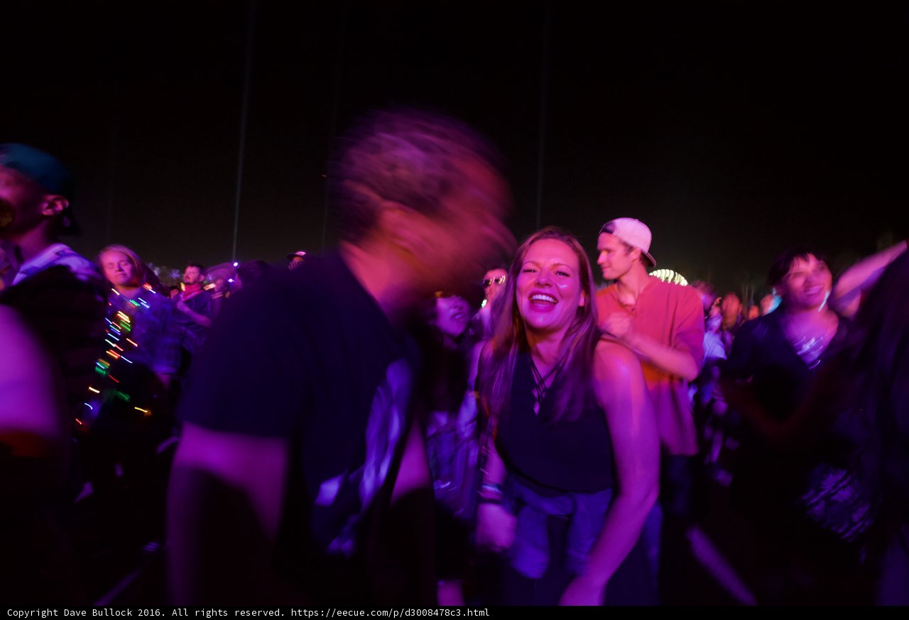 Smiling Amidst the Crowd