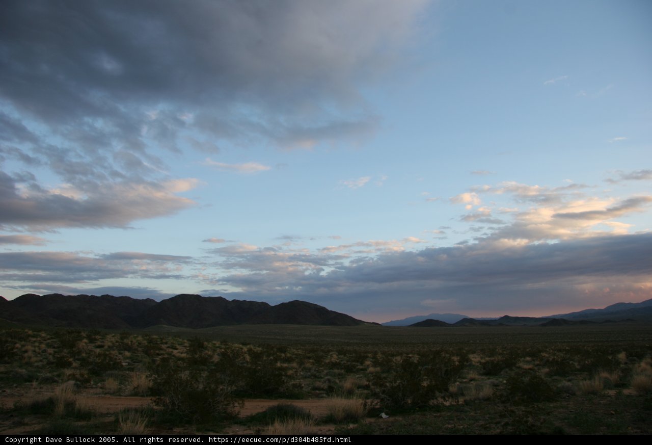 Sunset Over the Desert Plateau