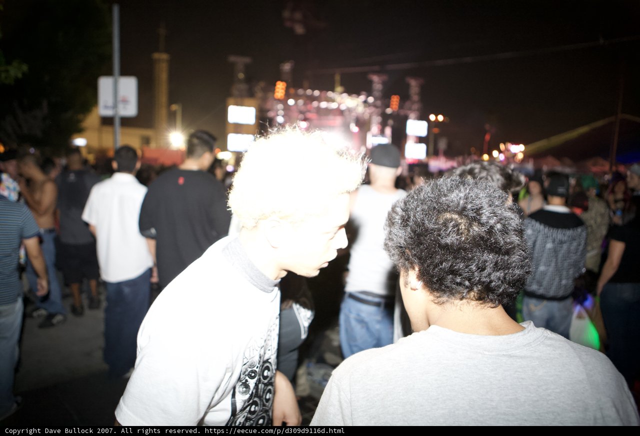 Nighttime Urban Gathering