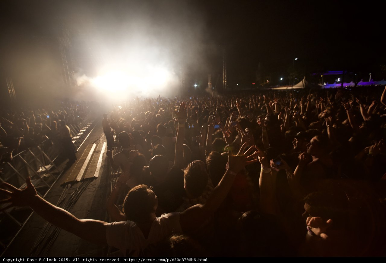 Arms Raised Near Barricade